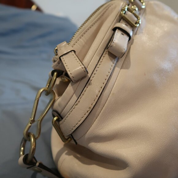 Coach Sophia Satchel in Cream – Soft Leather - Picture 6 of 16